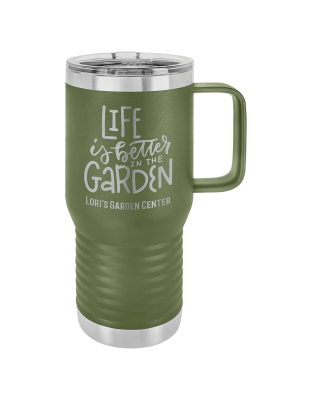 Polar Camel 20 oz. Olive Green Vacuum Insulated Travel Mug with Slider Lid**CUSTOM**