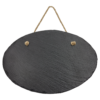 11 3/4" x 7 3/4" Oval Slate Decor with Hanger String - CUSTOM LASER ENGRAVED - Image 2