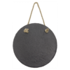 7" Round Slate Decor with Hanger String - CUSTOM LASER ENGRAVED - Image 2