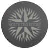 9 3/4" Round Slate Decor with Foam Pads - CUSTOM LASER ENGRAVED