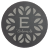 11 3/4" Round Slate Decor with Foam Pads - CUSTOM LASER ENGRAVED
