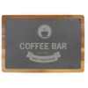 13" x 9" Acacia Wood/Slate Cutting Board - CUSTOM LASER ENGRAVED