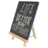 6 3/4" x 7 3/4" Wood/Slate Easel - CUSTOM LASER ENGRAVED - Image 2