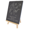 8 1/4" x 9 1/2" Wood/Slate Easel - CUSTOM LASER ENGRAVED