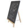 8 1/4" x 9 1/2" Wood/Slate Easel - CUSTOM LASER ENGRAVED - Image 2